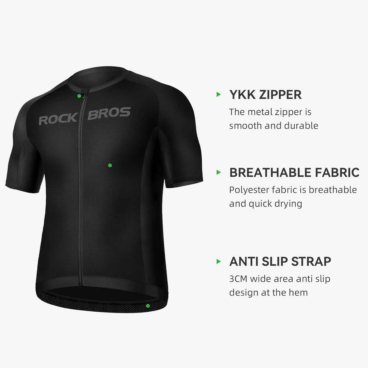 ROCKBROS Mens Cycling Jersey Short Sleeve Ultra Breathable Bike Jersey Quick Dry Mountain Bike Jersey Top Cycling Clothing