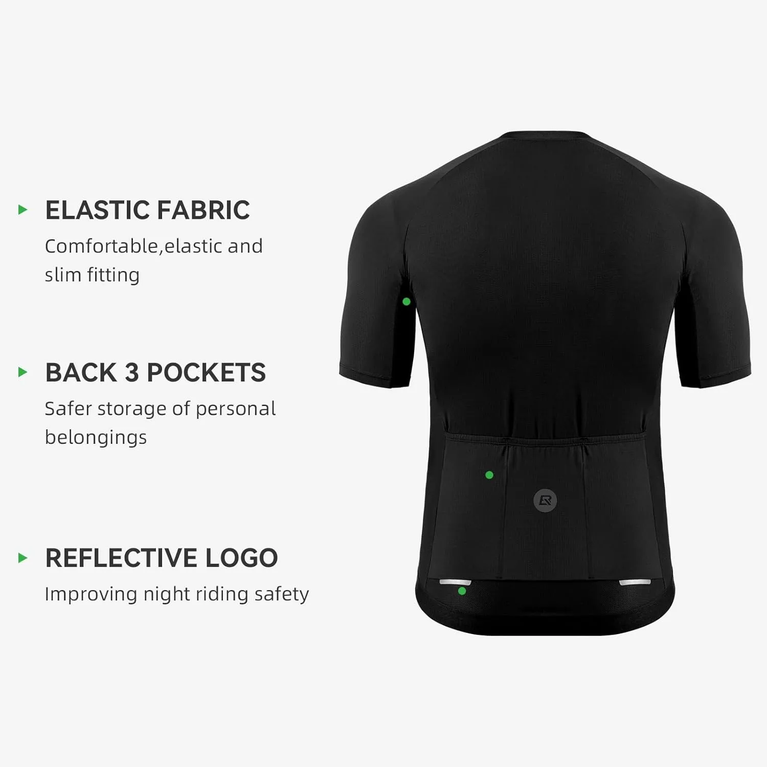 ROCKBROS Mens Cycling Jersey Short Sleeve Ultra Breathable Bike Jersey Quick Dry Mountain Bike Jersey Top Cycling Clothing