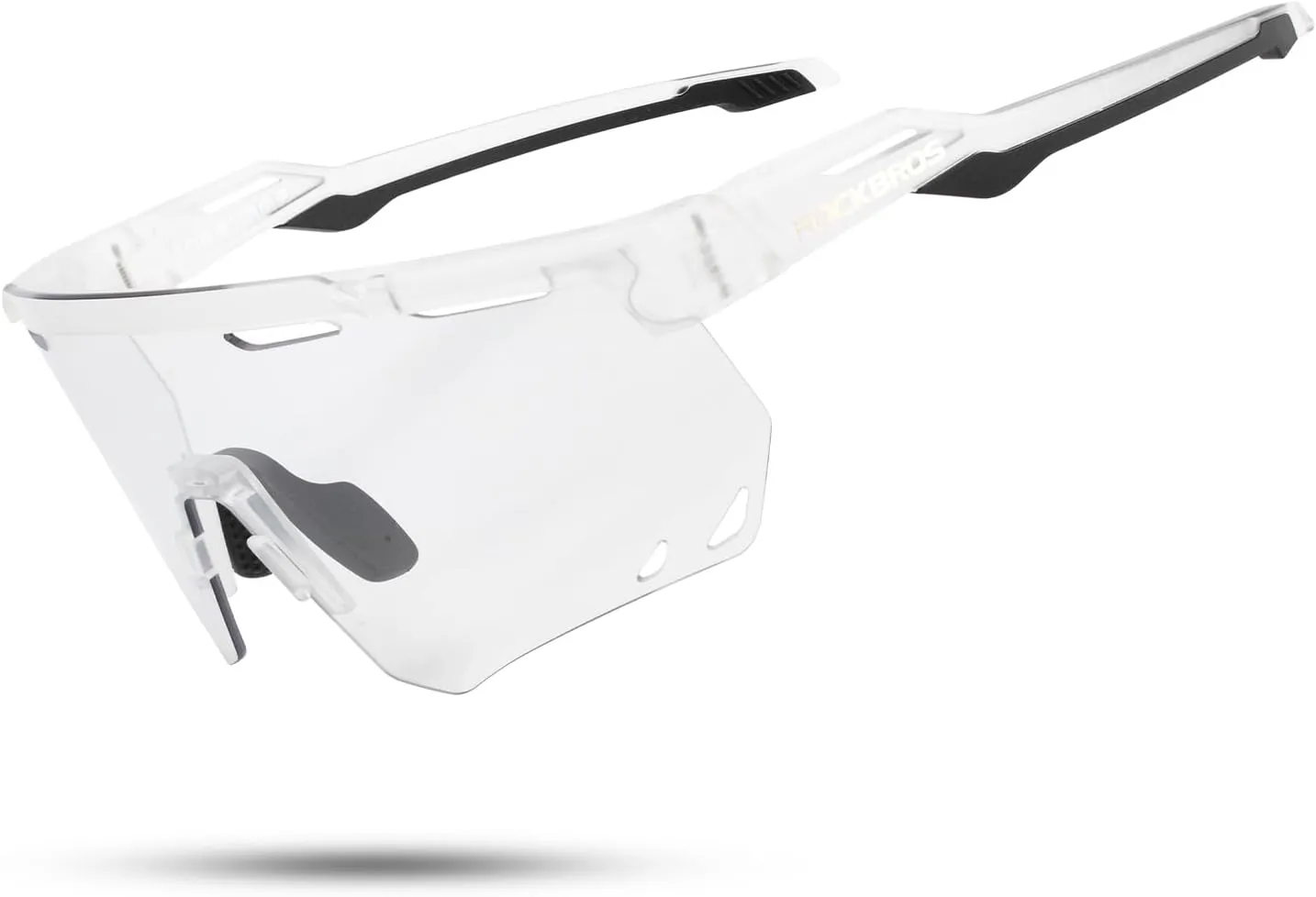 ROCKBROS Photochromic Cycling Glasses Anti-fog Bike Glasses UV Protection Mountain Bike Glasses