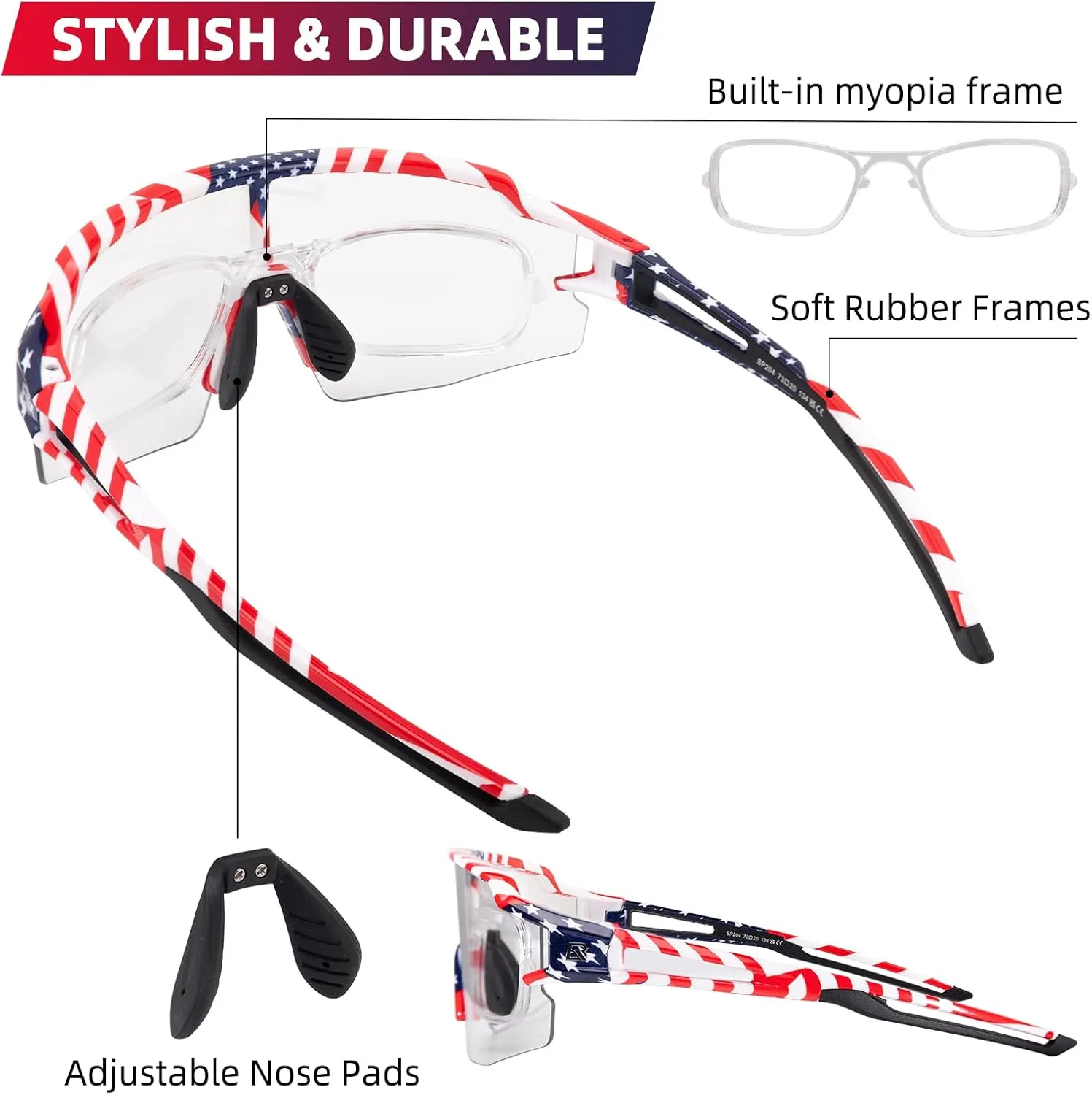 ROCKBROS Photochromic Sports Sunglasses for Men Women Cycling UV Protection