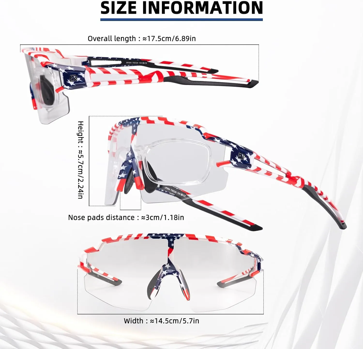 ROCKBROS Photochromic Sports Sunglasses for Men Women Cycling UV Protection