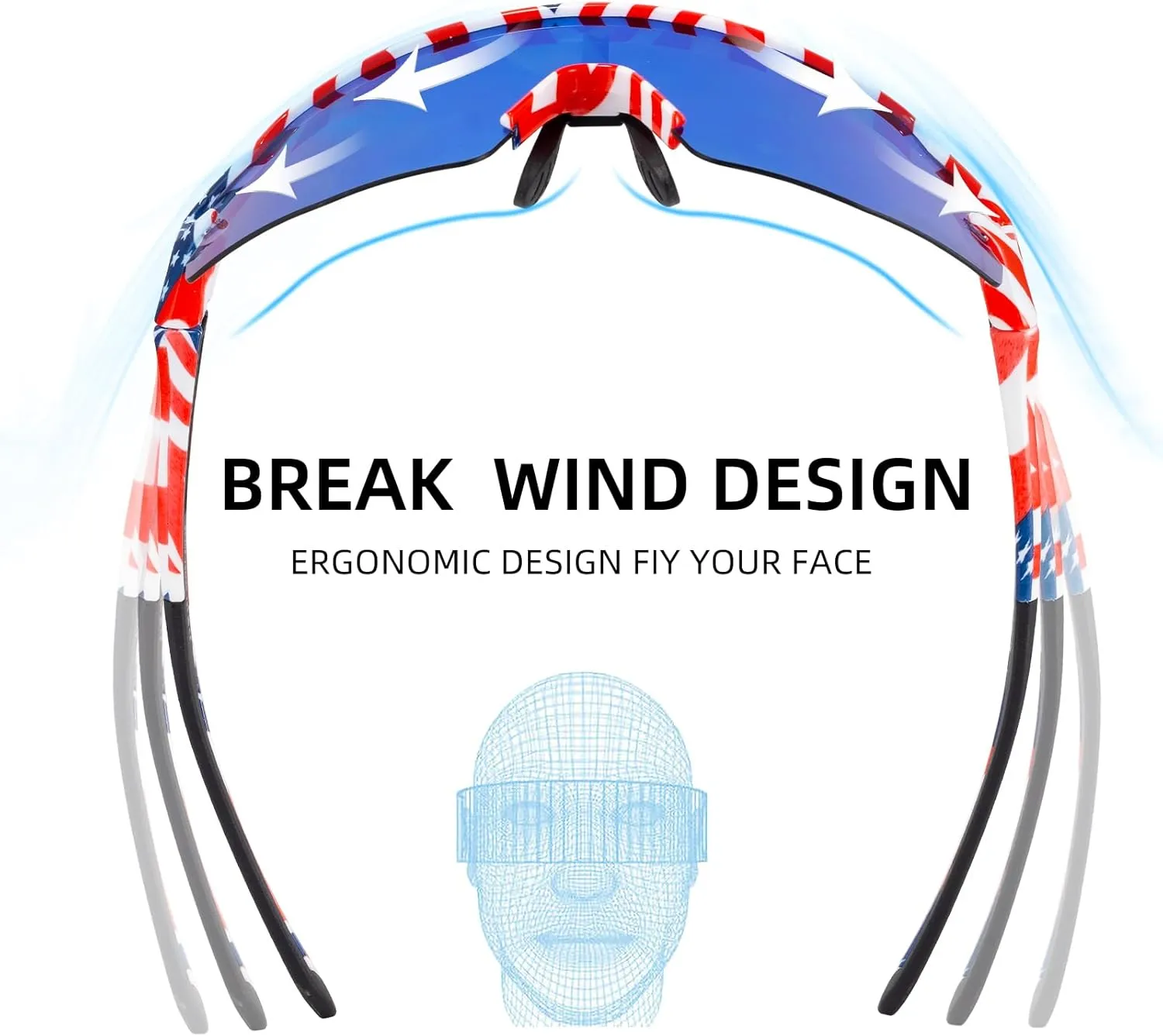 ROCKBROS Photochromic Sports Sunglasses for Men Women Cycling UV Protection