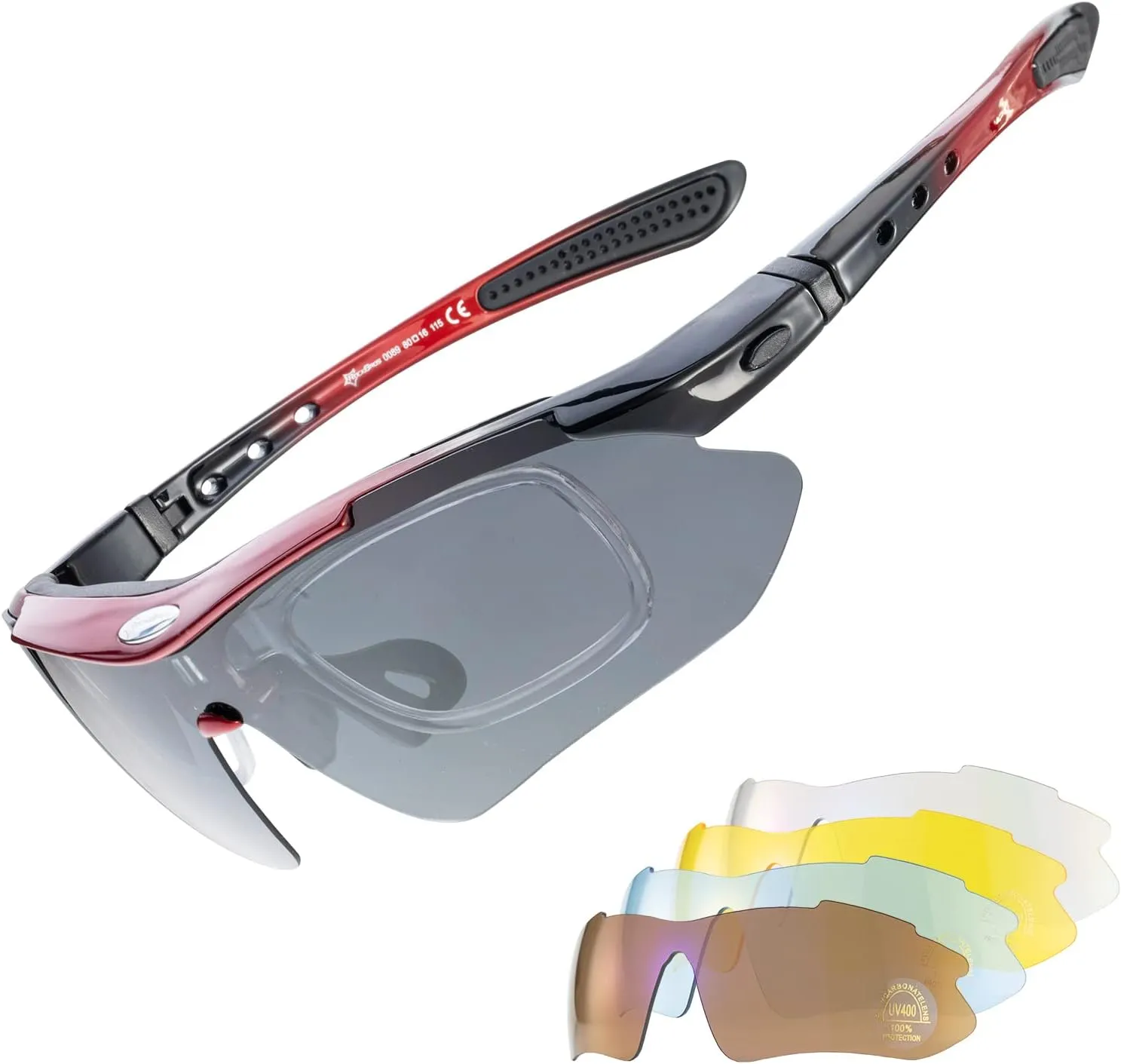 ROCKBROS Polarized Sports Sunglasses UV Protection Cycling Glasses Outdoor