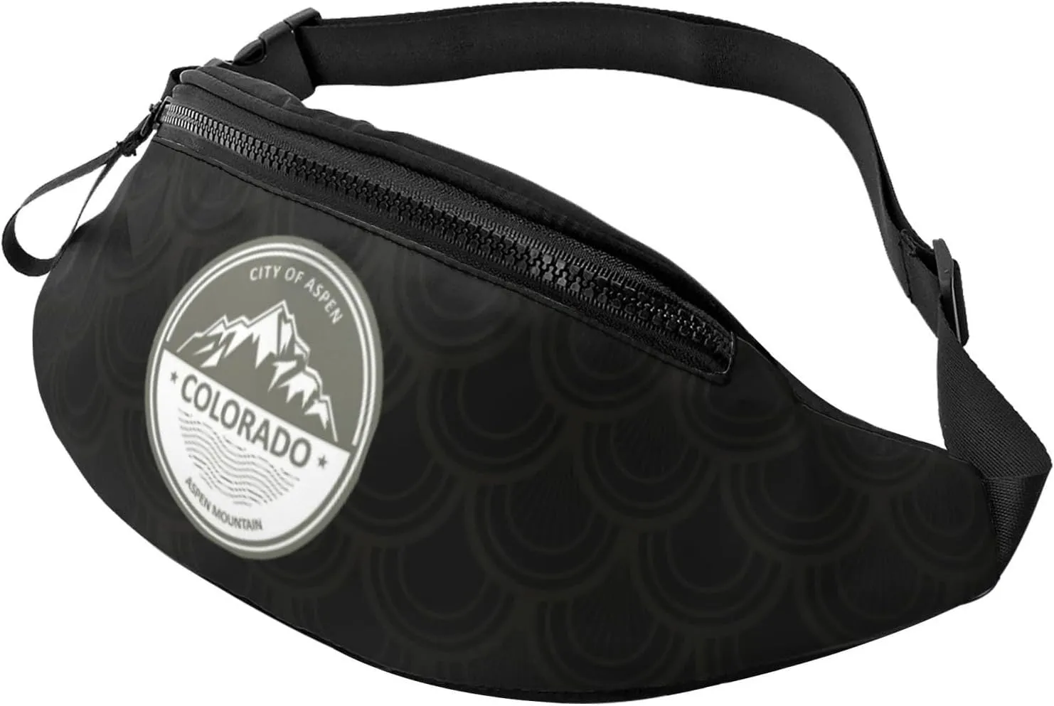 Rocky Mountain Colorado Crossbody waist bag, fashionable waist bag for teenagers, suitable for traveling, running, hiking