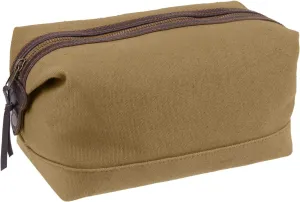 Rothco Canvas & Leather Travel Kit (Coyote Brown)