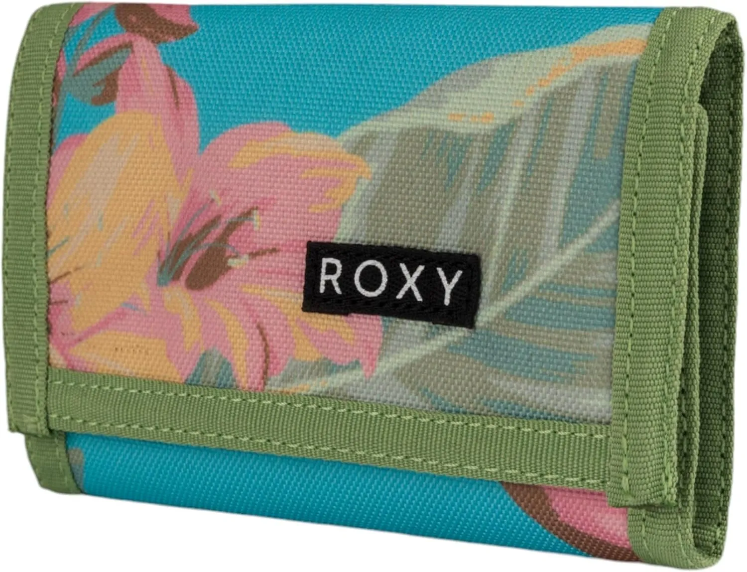 Roxy Wallet | Trifold | Lightweight | Hook and Loop Closure | Retro | Recycled Materials