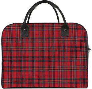 Royal Stewart Tartan Fashionable Large Capacity Travel Handbag Unisex