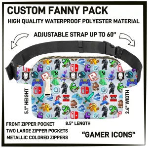 RTS - Gamer Icons Fanny Pack