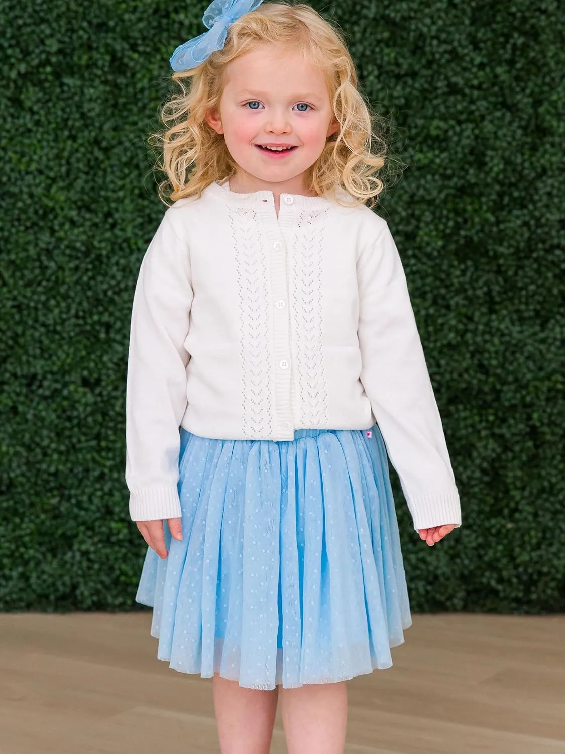 RuffleButts Baby/Toddler Girls Tutu Layered Tulle Skirt