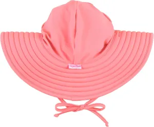 RuffleButts® Baby/Toddler Girls UPF 50  Sun Protective Wide Brim Swimwear Sun Hat