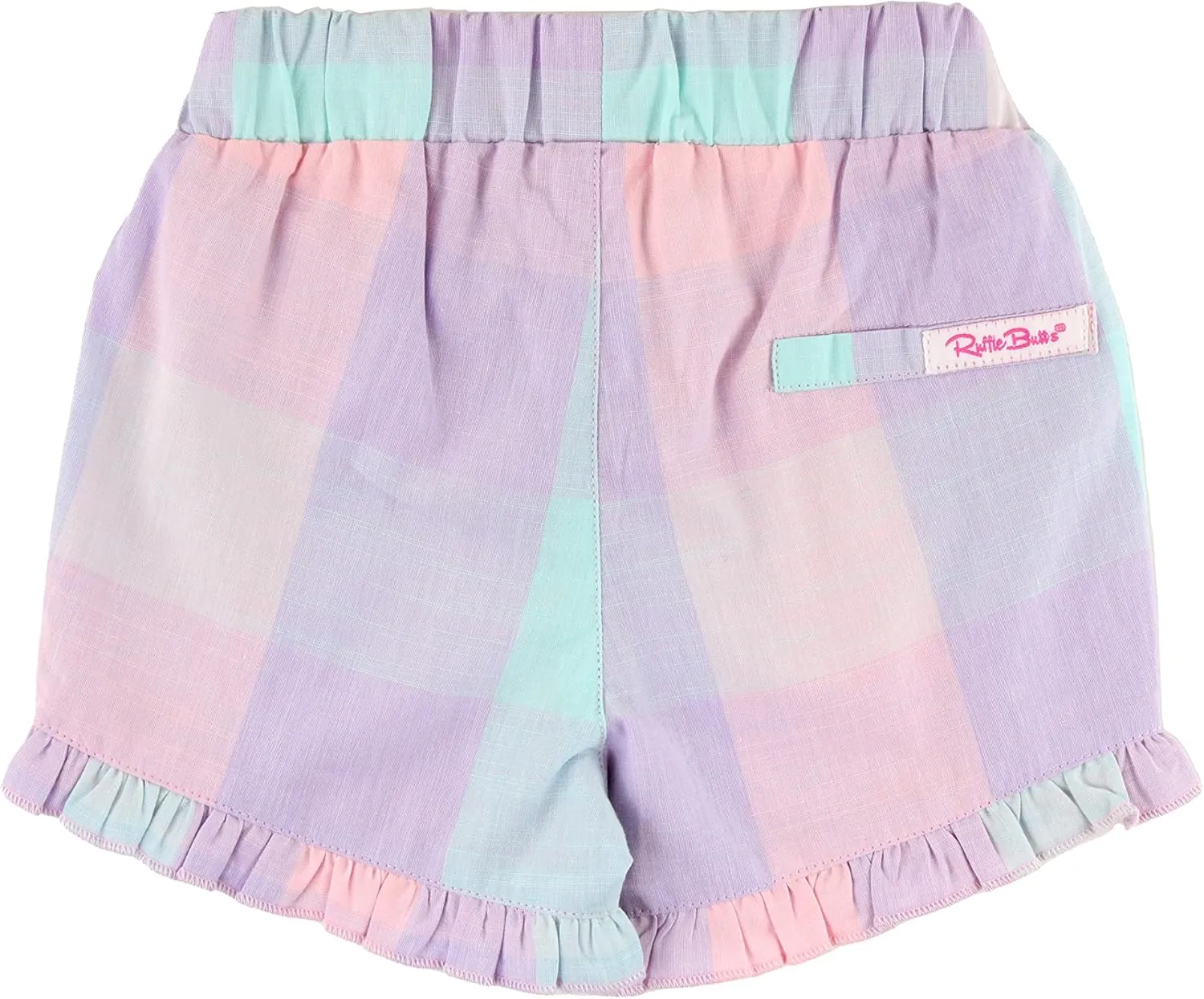 RuffleButts® Baby/Toddler Girls Woven Shorts w/Ruffle Hem