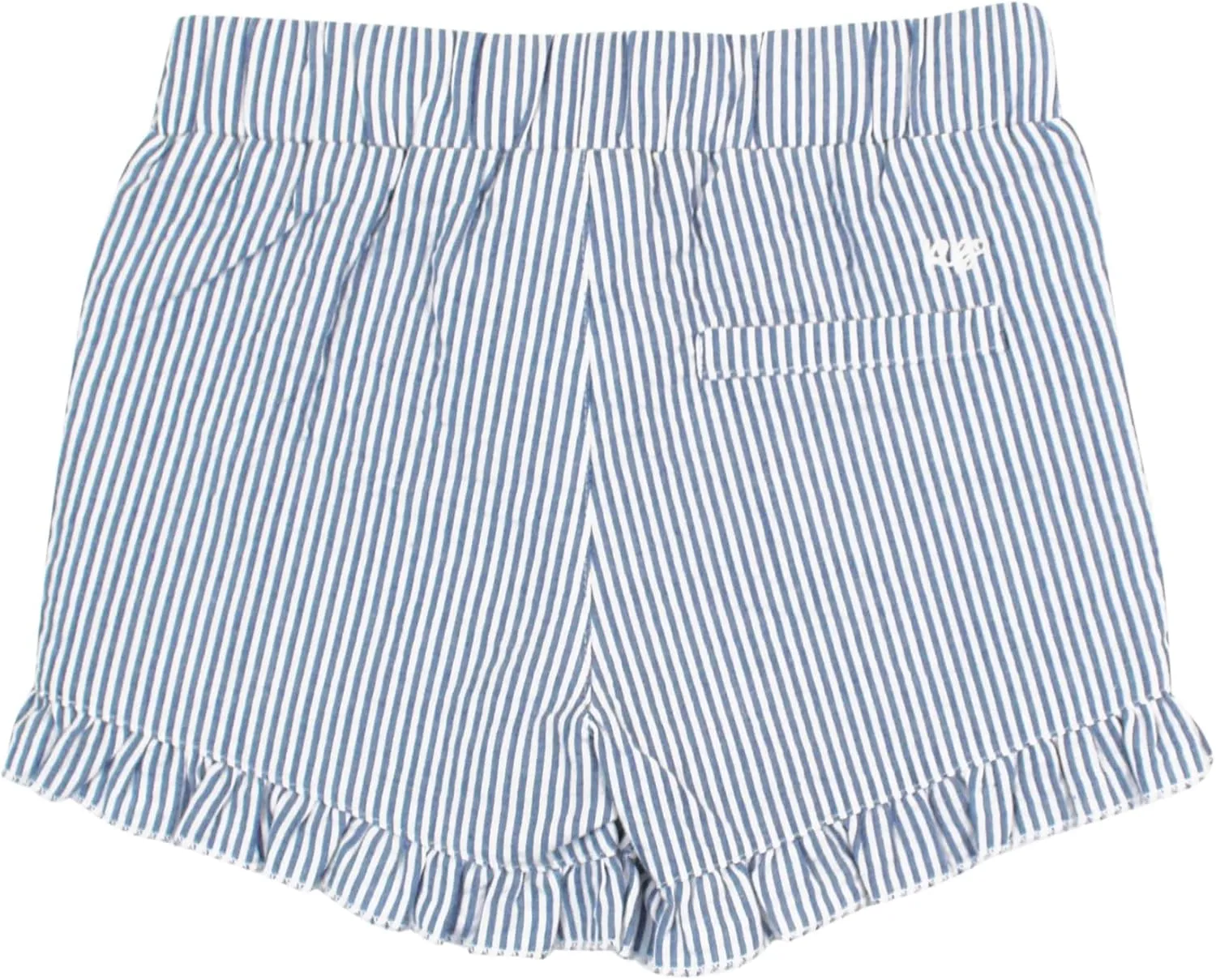RuffleButts® Baby/Toddler Girls Woven Shorts w/Ruffle Hem