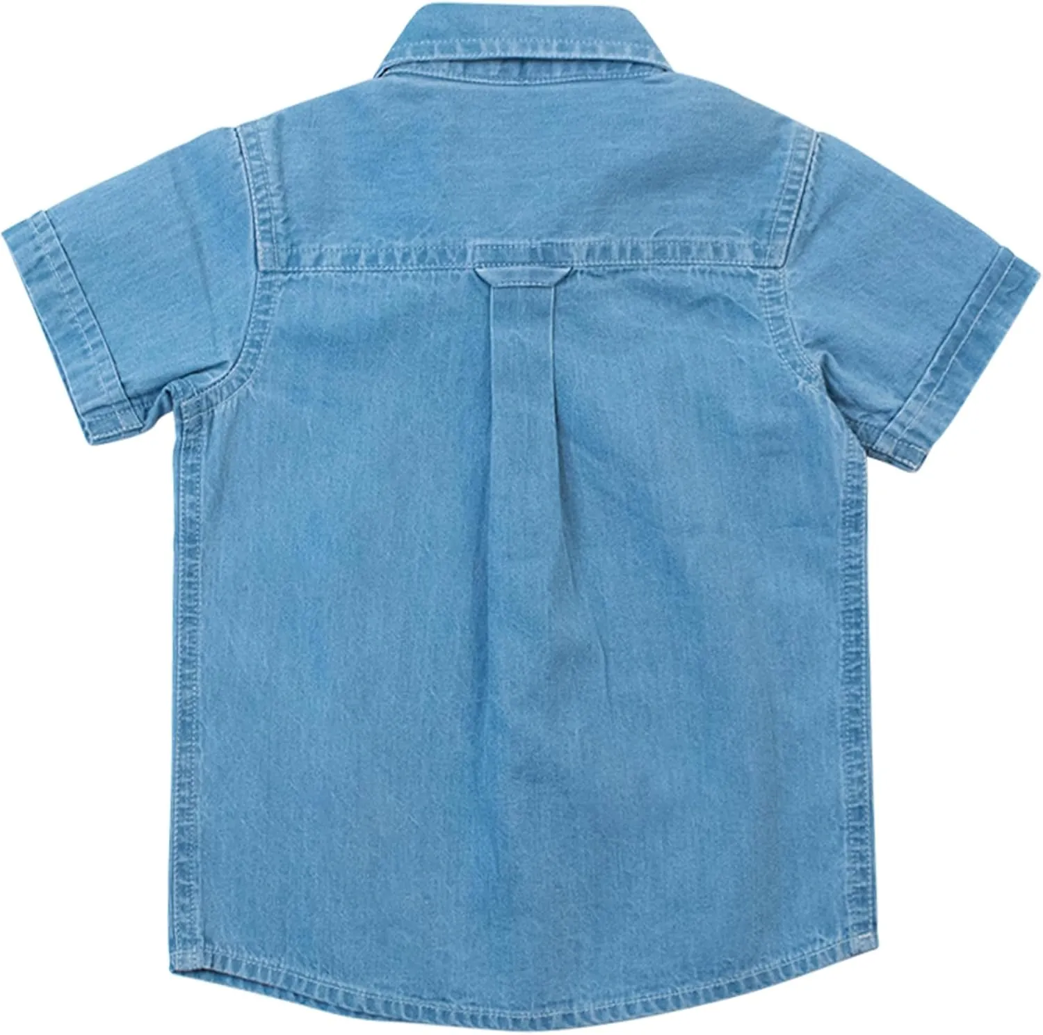 RUGGEDBUTTS® Baby/Toddler Boys Button Down Shirt with Button Tabs