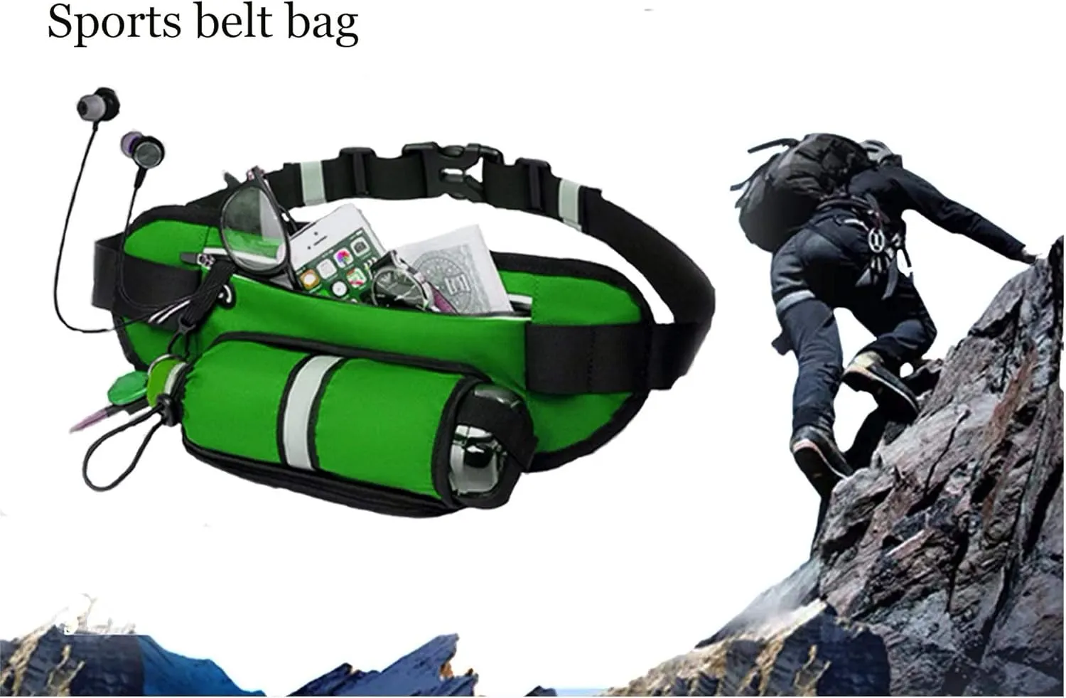 Running Belt Fanny Pack for Women Men Waist Pack Runners Belt for Hiking Fitness Travel – Adjustable Running Pouch Phone Holder Accessories for Your Phone