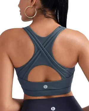 RUNNING GIRL High Impact Sports Bras for Women High Support Women’s Sports Bra Racerback Workout Running Bra