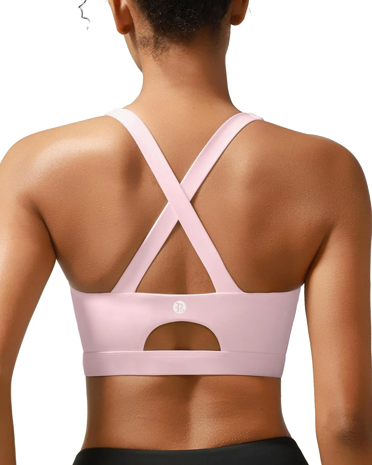 RUNNING GIRL Sports Bra for Women High Support Molded Cup Strappy Running Sports Bras Workout Sports Bra