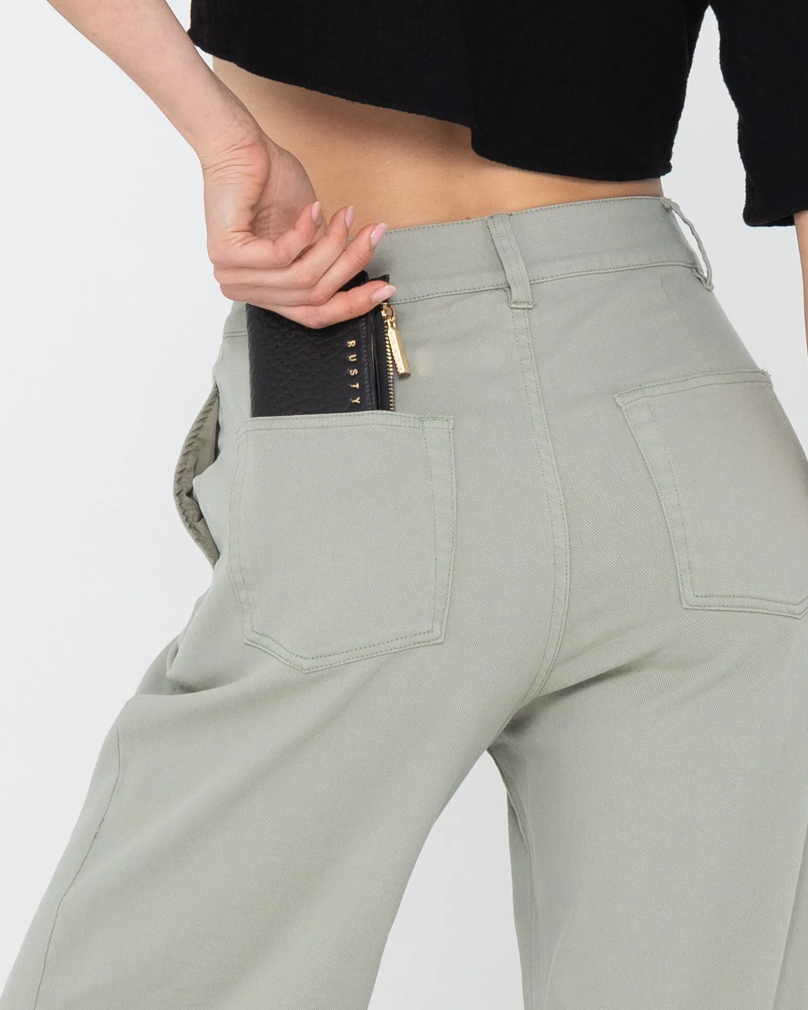 Rusty Grace Compact Flap Leather Wallet