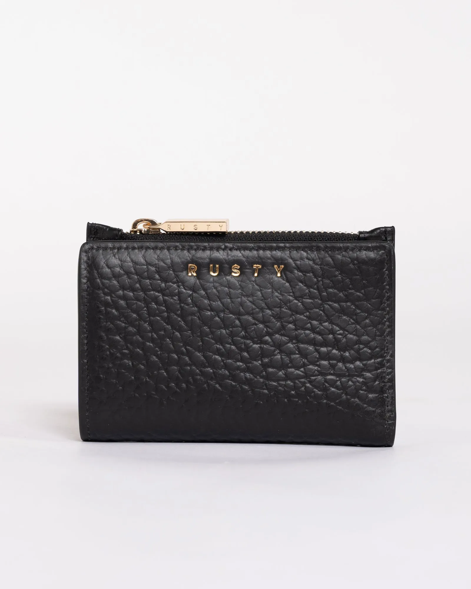 Rusty Grace Compact Flap Leather Wallet