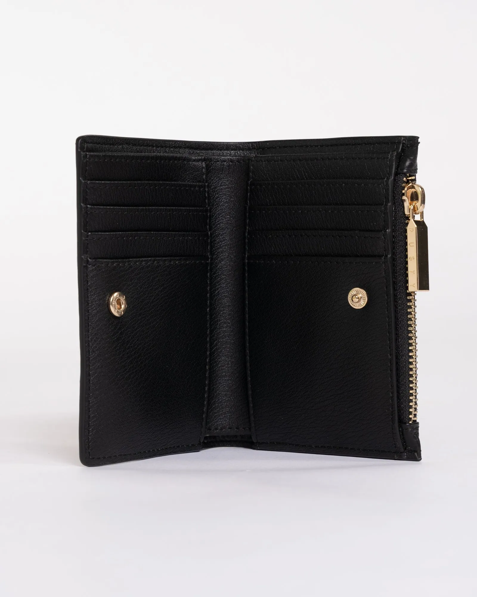 Rusty Grace Compact Flap Leather Wallet