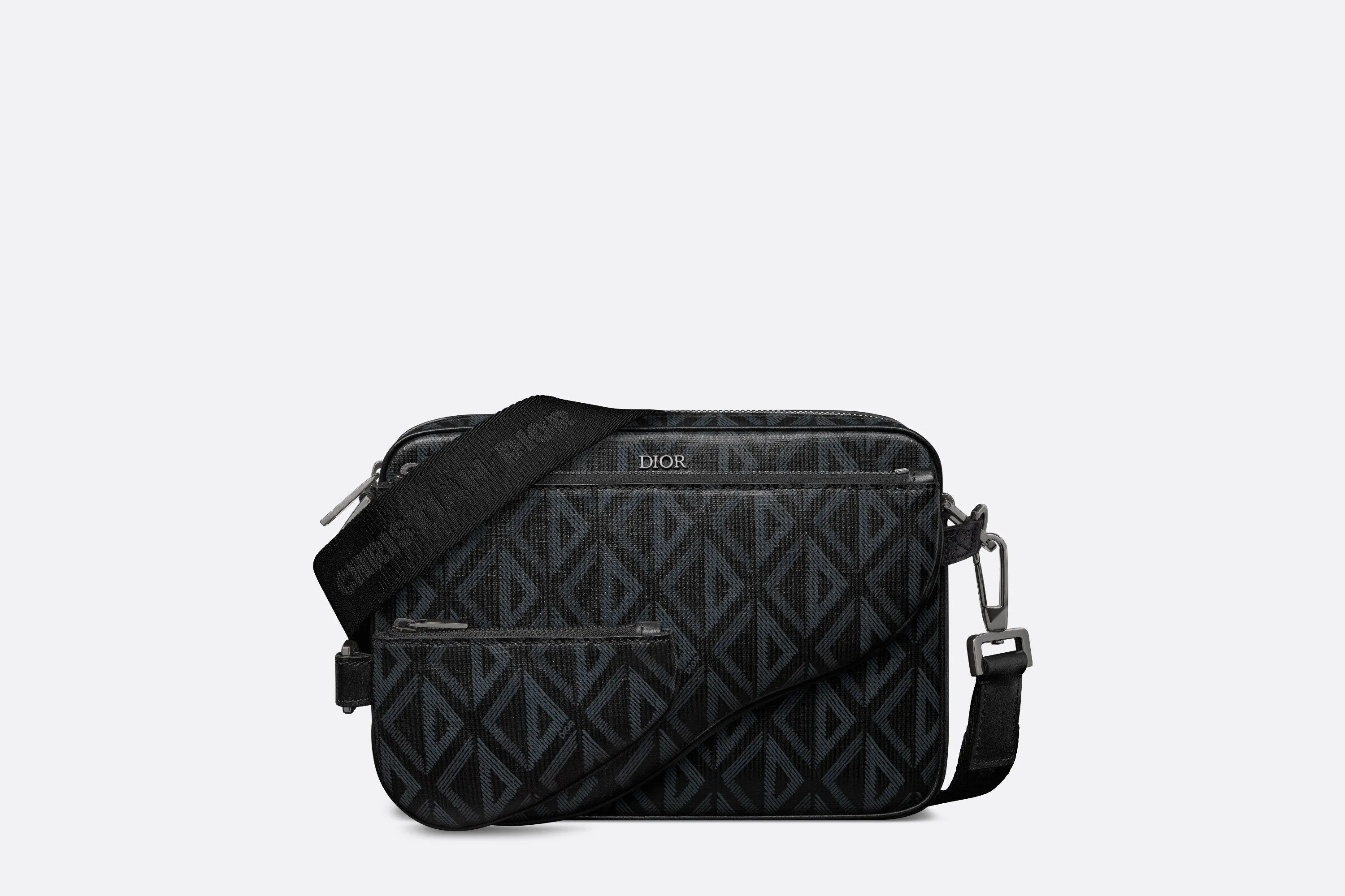 Saddle Triple Pouch • Black CD Diamond Canvas