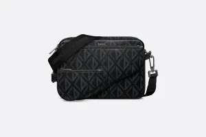 Saddle Triple Pouch • Black CD Diamond Canvas