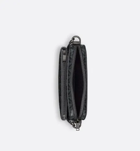 Saddle Triple Pouch • Black CD Diamond Canvas