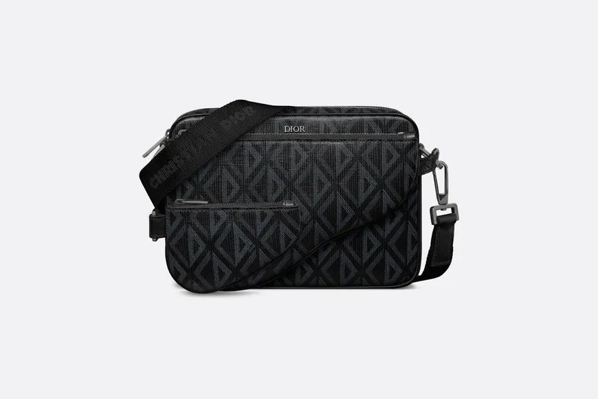Saddle Triple Pouch • Black CD Diamond Canvas