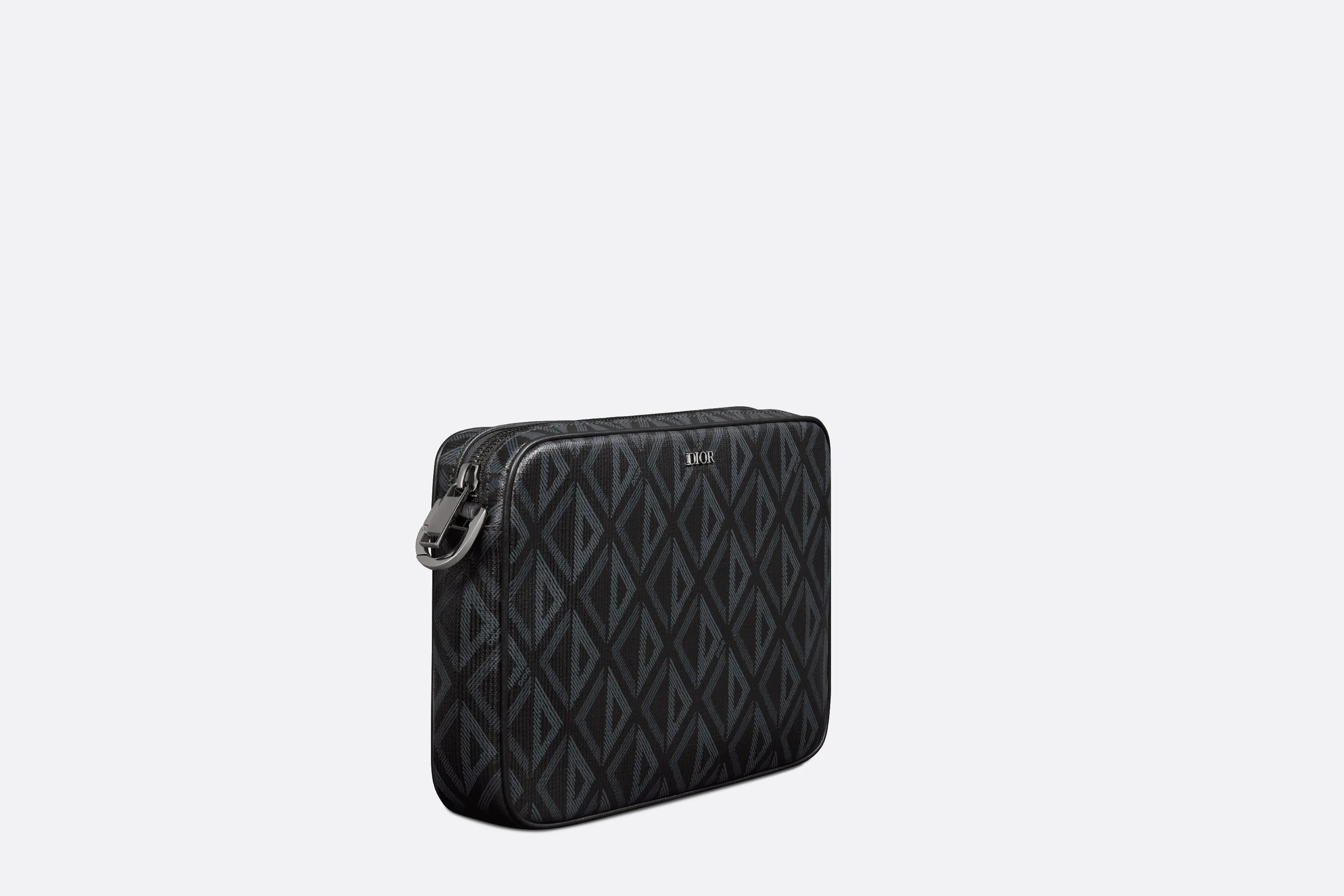 Saddle Triple Pouch • Black CD Diamond Canvas