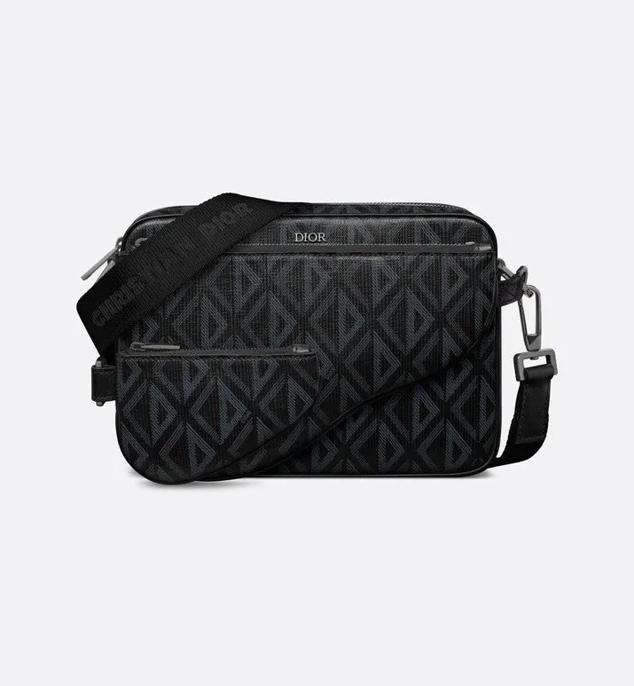 Saddle Triple Pouch • Black CD Diamond Canvas