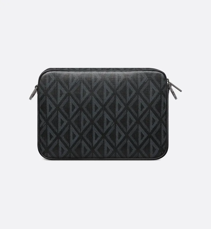 Saddle Triple Pouch • Black CD Diamond Canvas