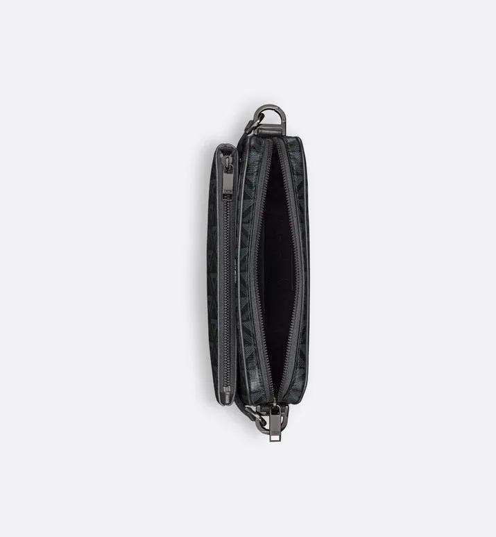 Saddle Triple Pouch • Black CD Diamond Canvas