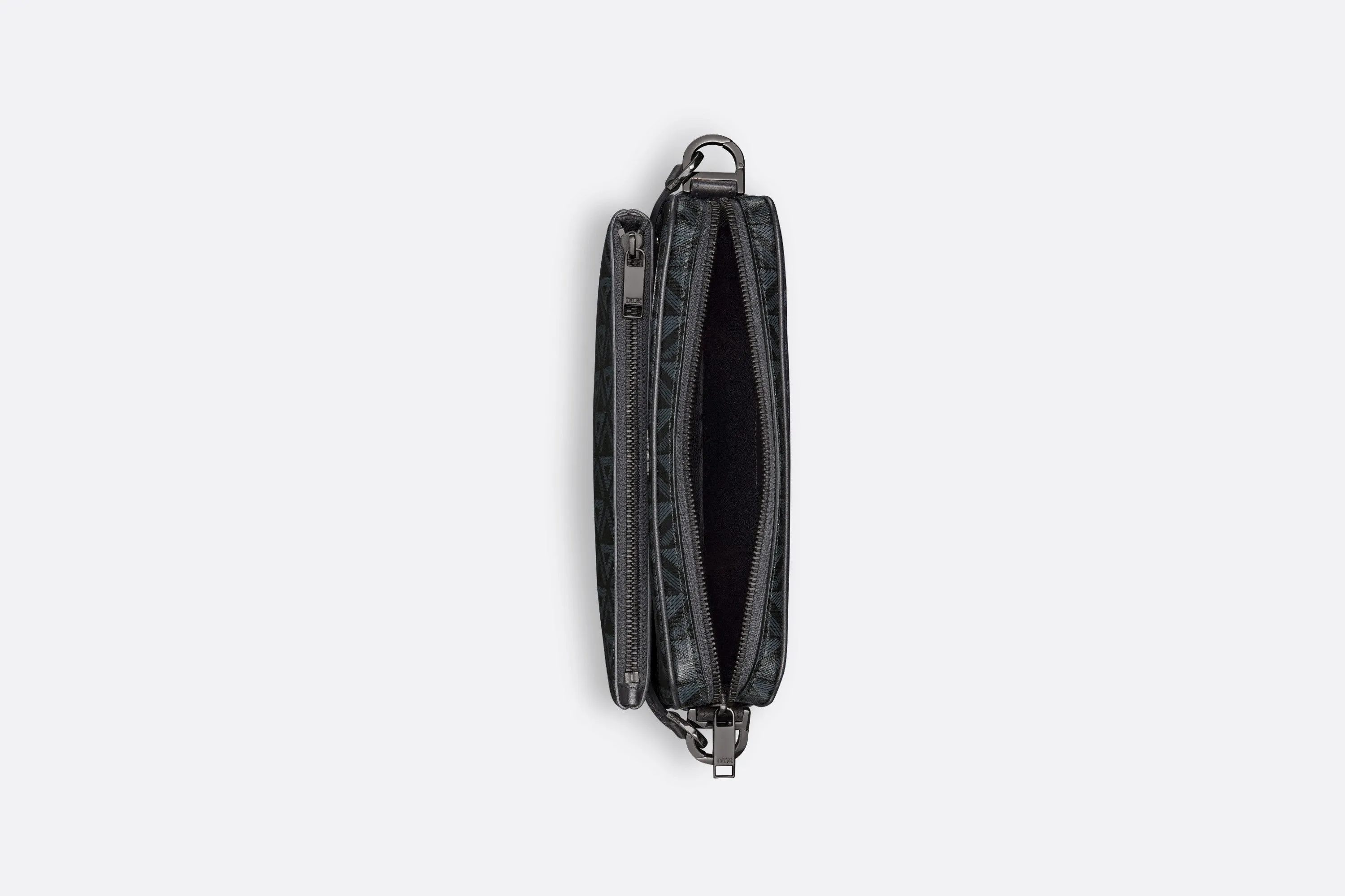 Saddle Triple Pouch • Black CD Diamond Canvas