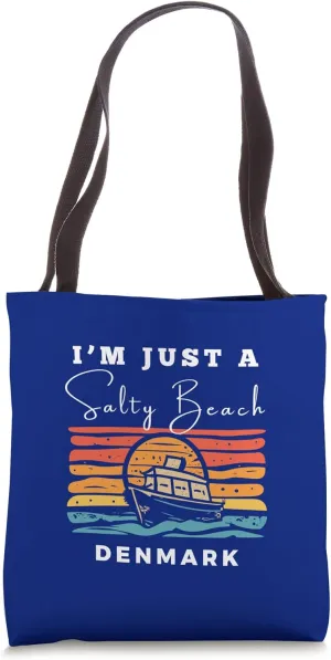 Salty Beach Denmark Travel Souvenir Denmark Tote Bag