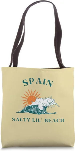 Salty Lil Beach Spain Travel Souvenir Spain Tote Bag