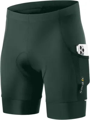 Santic Men's Bike Shorts 4D Padded UPF 50  Cycling Road Biking Mountain Bicycle Cycle Shorts with Pockets
