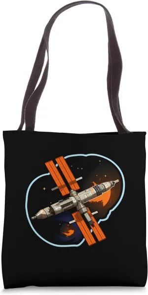 Satellite Space Travel Tote Bag