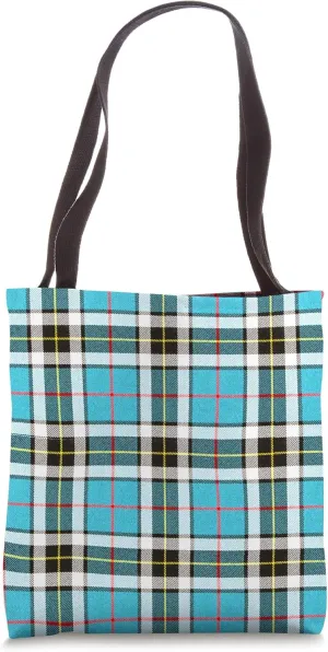 Scottish Clan Thompson Blue Tartan Family Plaid Tote Bag