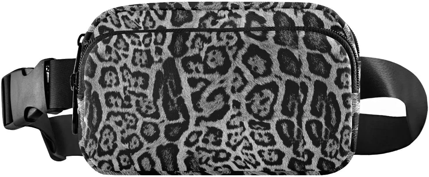 seamless Leopard Skin Giraffe Skin Animal Texture Adjustable Belt Running Bag, Crossbody Fanny Pack Waist Runners Bag Tote for Women Men Sports Hiking Fitness Exercise Gym Pouch