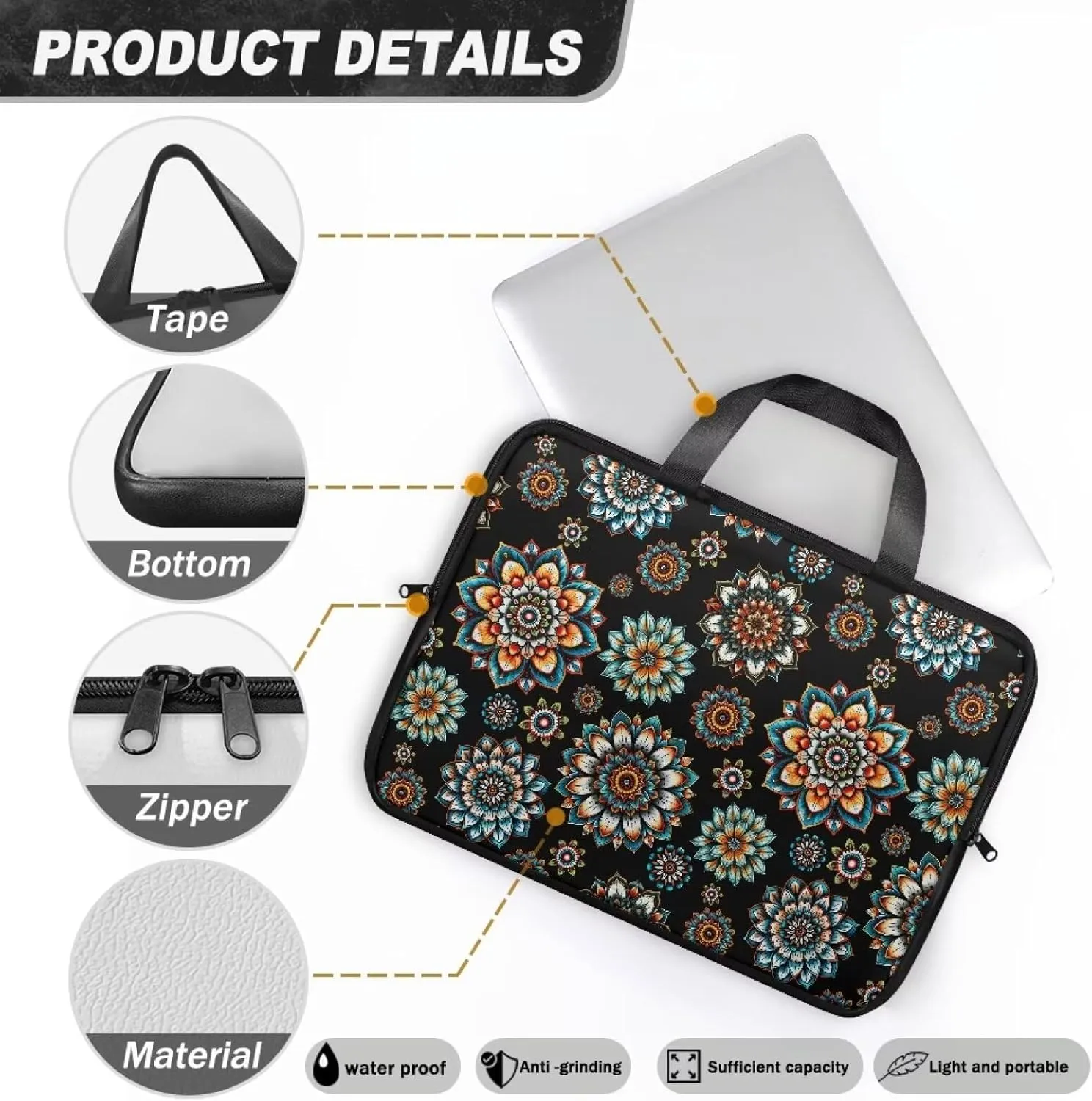 SEANATIVE Leather Briefcase 10 Inch Laptop Shoulder Bags Best Office Briefcase Satchel Bag Water-Repellent Computer Tote Bag
