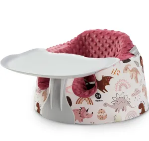 Seat Cover and Tray Sets Accessory Compatible with Bumbo Floor Seat for Baby,Breathable Accessory Compatible with Baby Seat - Easy to Install and Remove - Dinosaur