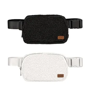 Sherpa Fanny Pack  belt bag Faux Fur Waist Pack Travel bag