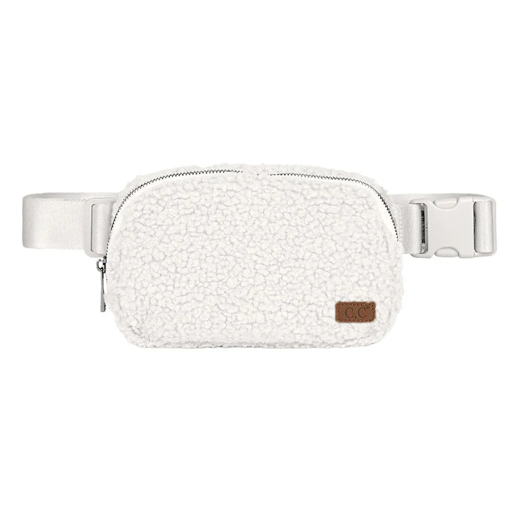 Sherpa Fanny Pack  belt bag Faux Fur Waist Pack Travel bag