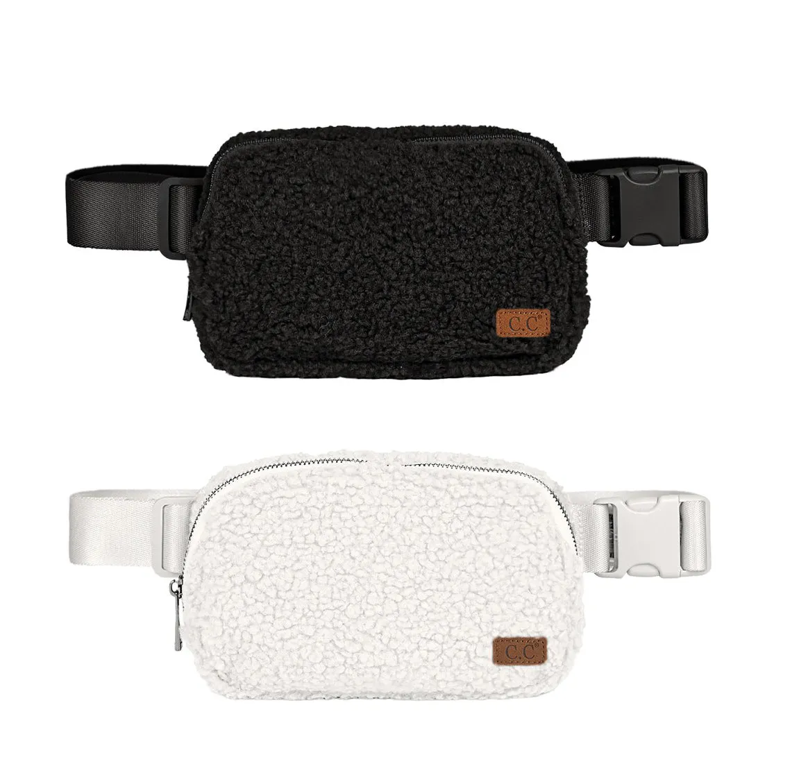 Sherpa Fanny Pack  belt bag Faux Fur Waist Pack Travel bag