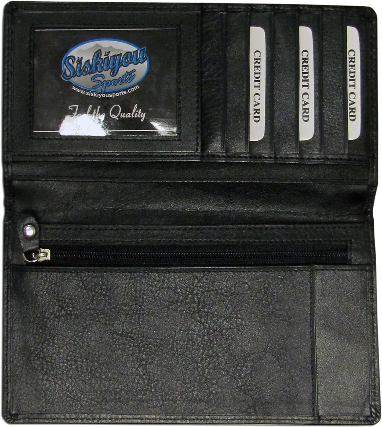 Siskiyou Sports NFL Tall Leather Wallet