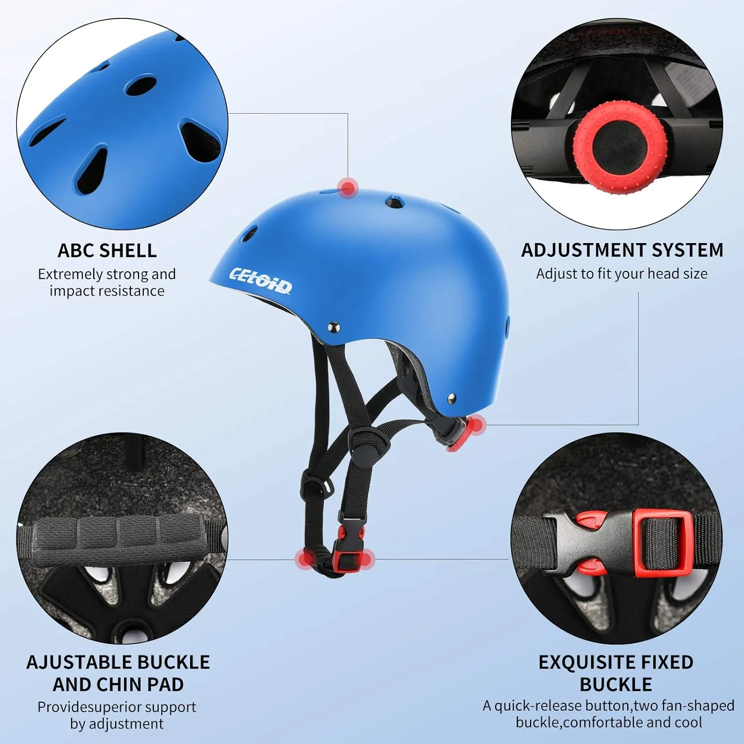 Skateboard Bike Helmet,Adjustable Washable Skate Scooter Helmets for Over 16 Years Youth & Adults Women and Men Climbing,Skateboarding,Cycling Bicycle,Roller Skating,Balance Bike Sports