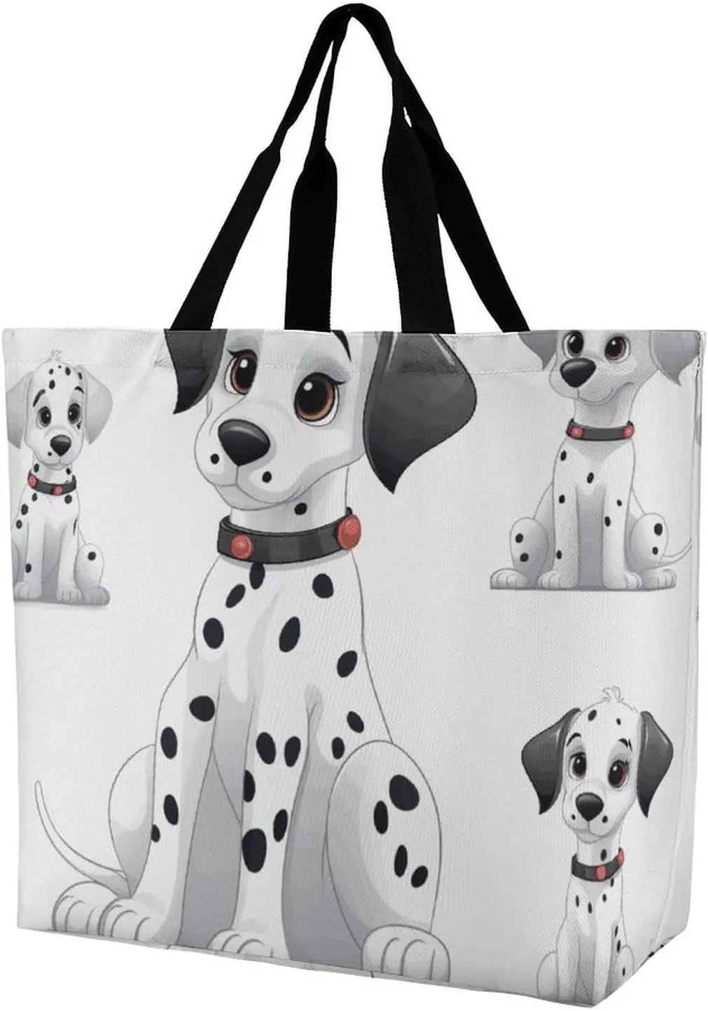 Skiing Theme Tote Bag for Women Reusable Grocery Shoulder Bags Shopping Bag for Travel, Groceries