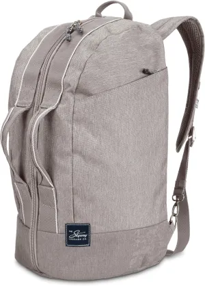 Skyway Luggage Rainier Compact Duffel Backpack, Eco-Friendly, Made of 100% rPET Travel Laptop Bag for Women & Men, Flight Approved Carry On Bag, 30L, Zion Gray