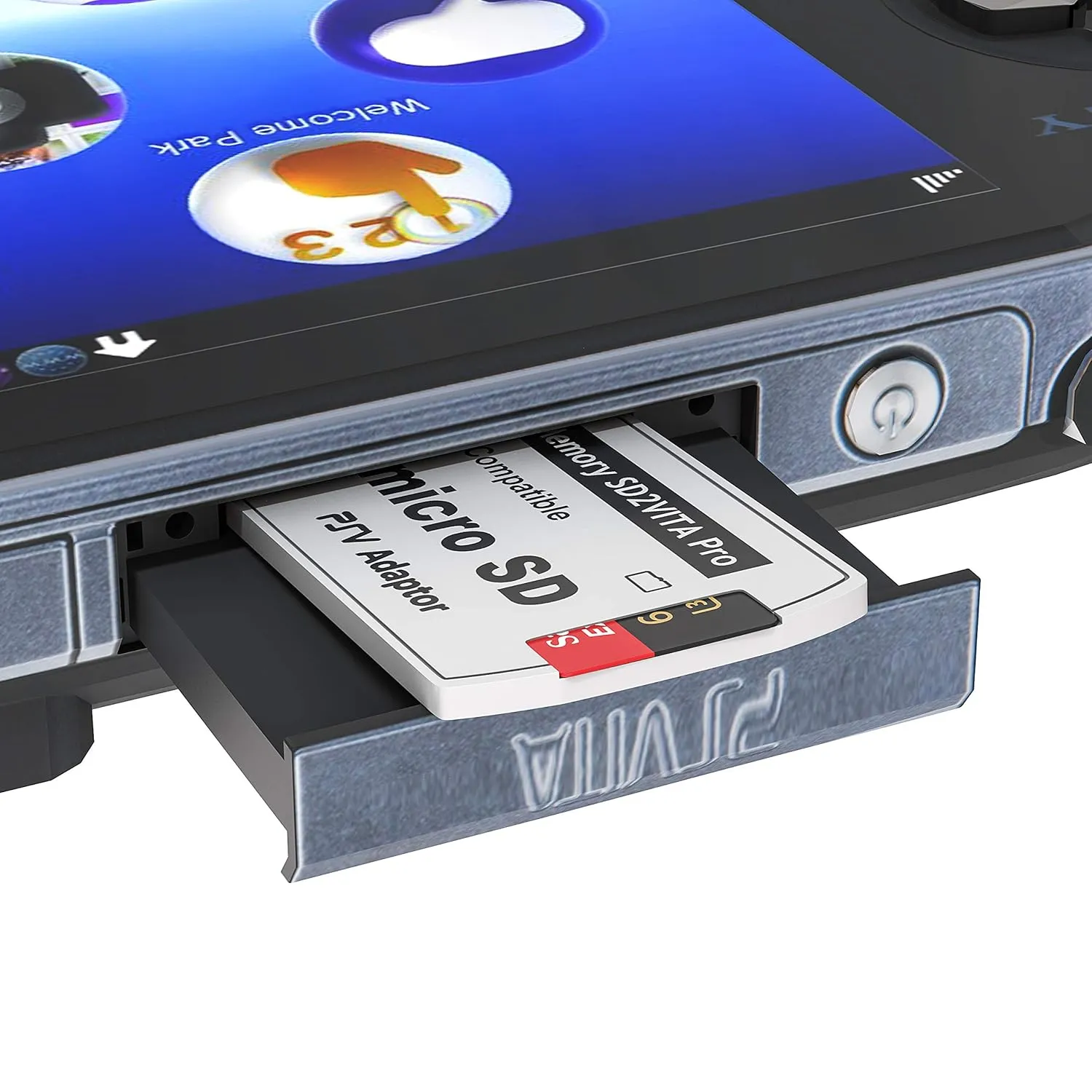 Skywin-Kit for PSVita Case, PS Vita Case, Charging Cable, and Micro SD Memory Card Adapter Compatible with PS Vita 1000/2000 3.6 or HENkaku System