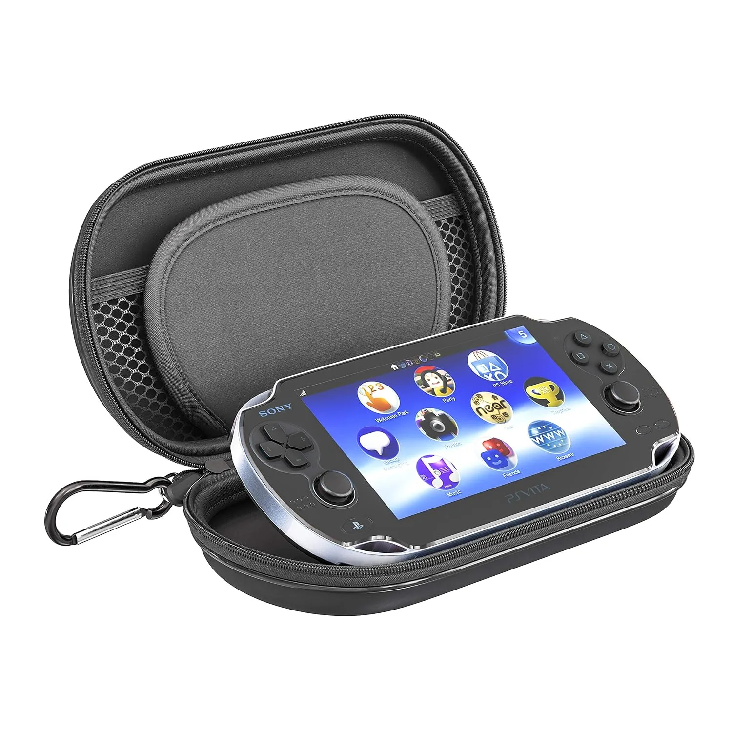 Skywin-Kit for PSVita Case, PS Vita Case, Charging Cable, and Micro SD Memory Card Adapter Compatible with PS Vita 1000/2000 3.6 or HENkaku System
