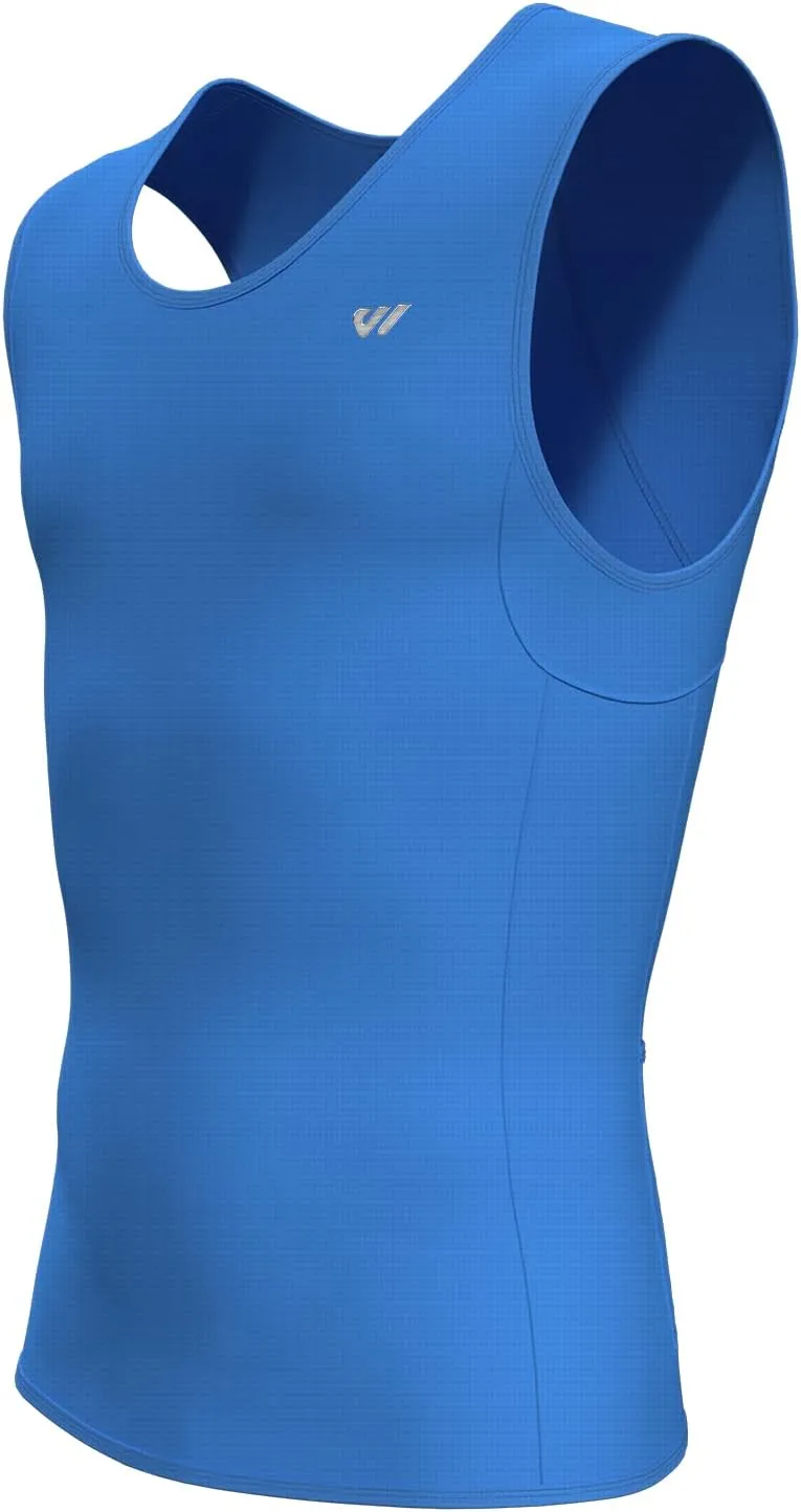 Sleeveless Cycling Jersey Men, Biking Base Layer Breathable and Lightweight with Back Pocket Sports Vest